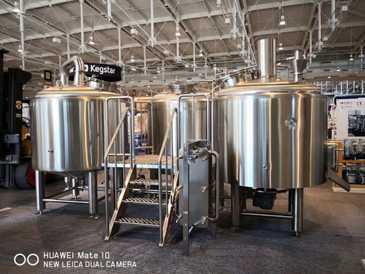 10BBL Brewhouse ημι αυτόματος πίνακας ελέγχου εξοπλισμού μεγάλων κλιμάκων παρασκευάζοντας