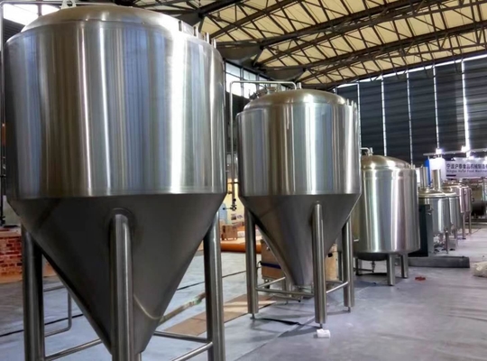 Κατεψυγμένος Fermenter 1000L ανοξείδωτου κωνικός μεγάλος εξοπλισμός παρασκευής