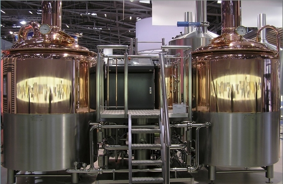 SU304 χαλκού με το κλειδί στο χέρι Microbrewery εξοπλισμού PLC brewhouse brewpub ελέγχου αντιδιαβρωτικό