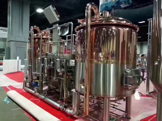 SU304 χαλκού με το κλειδί στο χέρι Microbrewery εξοπλισμού PLC brewhouse brewpub ελέγχου αντιδιαβρωτικό