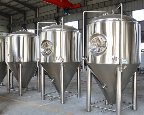 220V / 380V κωνικό Fermenter SS εξοπλισμού εγχώριας παρασκευής ανοξείδωτου