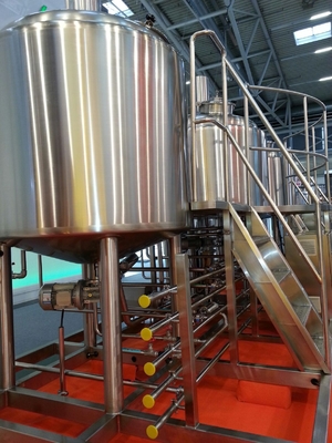 20 Brewhouse Bbl ατμός εξοπλισμού παρασκευής ανοξείδωτου που θερμαίνει το πάχος 3Mm