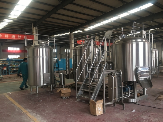 brewhouse θέρμανσης άμεσος-πυρκαγιάς brewhouse μπύρας ανοξείδωτου 7BBL για τον εξοπλισμό παρασκευής μπύρας μπαρ