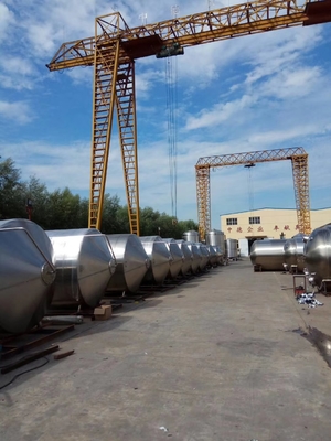Υπέρ δεξαμενή τέσσερα ζύμωσης εξοπλισμού 10BBL παρασκευής μπύρας ανοξείδωτου πόδια