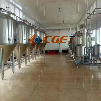 SU304 χαλκού με το κλειδί στο χέρι Microbrewery εξοπλισμού PLC brewhouse brewpub ελέγχου αντιδιαβρωτικό