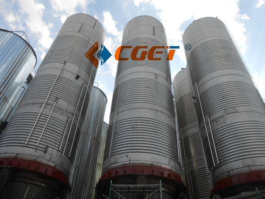 Κάθετο καλυμμένο ζύμωσης Fermenter CGET100 000L μπύρας δεξαμενών κωνικό
